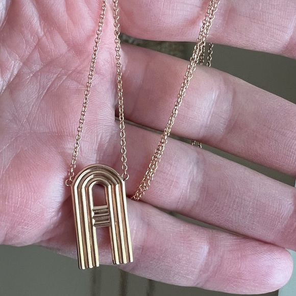 14k initial necklace - Picture 3 of 6
